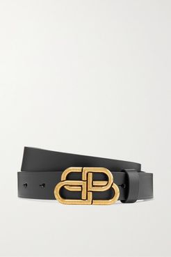 Bb Leather Belt - Black