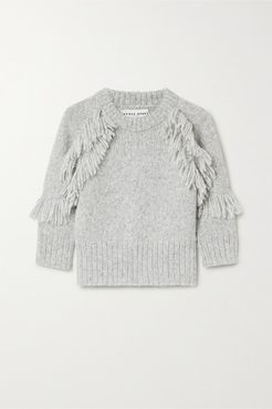 Aldama Fringed Alpaca-blend Sweater - Gray
