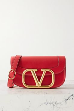Garavani Supervee Leather Shoulder Bag - Red