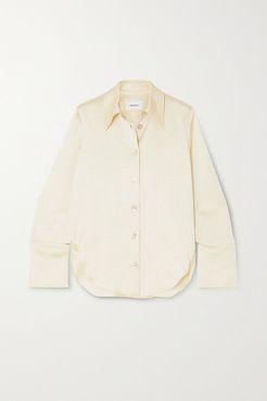 Mandine Washed-satin Shirt - Cream