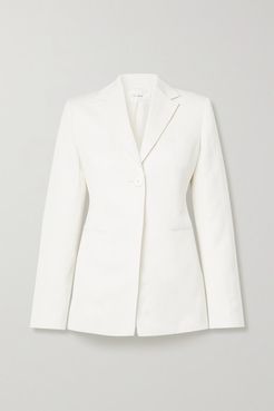Kiro Silk And Linen-blend Blazer - Ivory