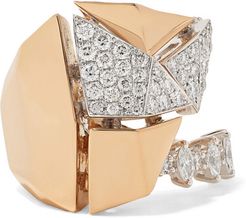 18-karat Rose And White Gold Diamond Ring