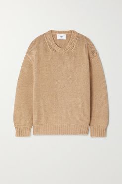 Cotton And Merino Wool-blend Sweater - Tan