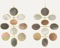 Polished Rock Candy 18-karat Gold Shell And Mother-of-pearl Earrings
