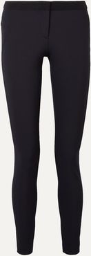 Stretch-crepe Slim-leg Pants - Navy