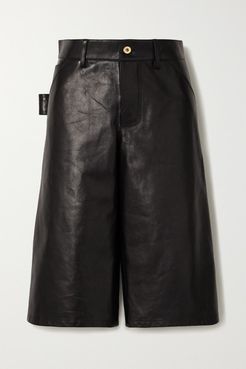 Leather Shorts - Black