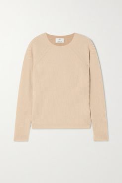 Ribbed Cashmere Sweater - Camel