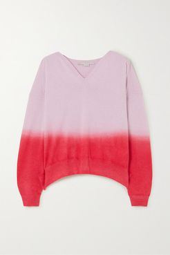 Net Sustain Ombré Cashmere And Wool-blend Sweater - Pink