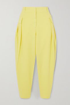 Stretch-cotton Twill Tapered Cargo Pants - Yellow