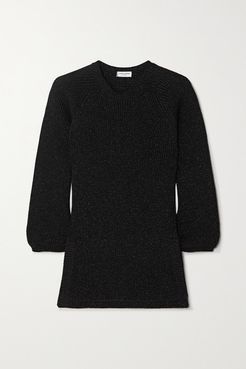 Metallic Knitted Sweater - Black