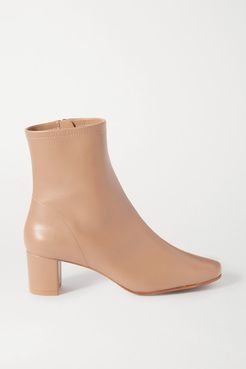 Sofia Leather Ankle Boots - Neutral