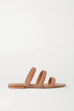 Chrissy Leather Slides - Neutral