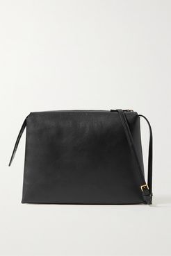 Nu Twin Medium Leather Shoulder Bag - Black