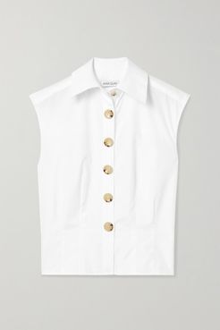 Peta Cotton-poplin Shirt - White