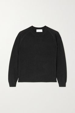 Mila Metallic Cashmere-blend Sweater - Black