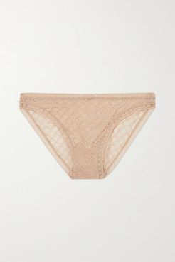 Torsade Stretch-leavers Lace Briefs - Neutral