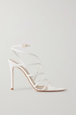 105 Patent-leather Sandals - White