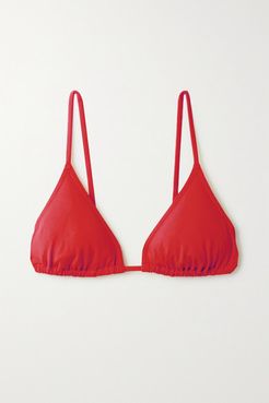 Les Essentiels Mouna Triangle Bikini Top - Red