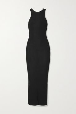 Espera Ribbed-knit Maxi Dress - Black