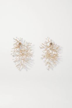 Gold-tone Pearl Earrings