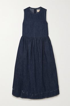 &Daughter - Evelyn Hemp Midi Dress - Indigo