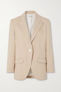 Huxley Woven Blazer - Beige