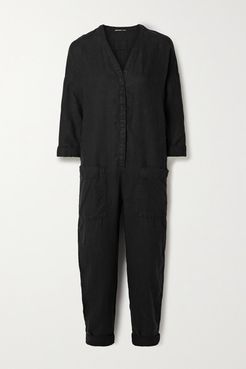 Linen Jumpsuit - Black