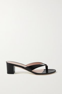 Brigida Leather Sandals - Black