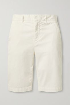Granada Stretch-cotton Twill Shorts - Ivory