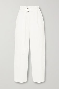 Space For Giants Oversized Belted Linen Pants - White