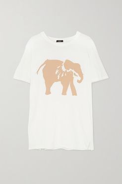 Space For Giants Sofia Salazar Printed Organic Cotton-jersey T-shirt - White