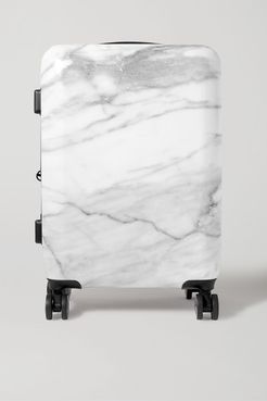Astyll Carry-on Marbled Hardshell Suitcase - White