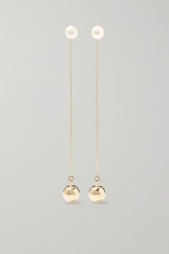 14-karat Gold Pearl Earrings