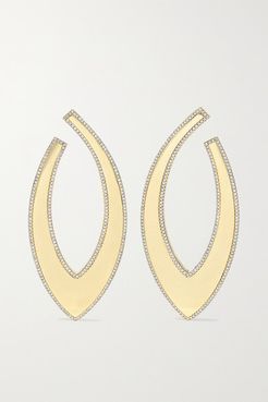 Bevel 18-karat Gold Diamond Earrings