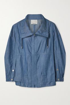 Cotton-chambray Jacket - Blue
