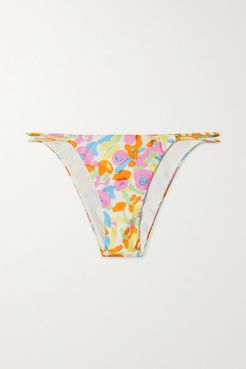 Printed Bikini Briefs - Orange