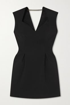 Crepe Mini Dress - Black