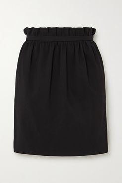 Crepe Mini Skirt - Black