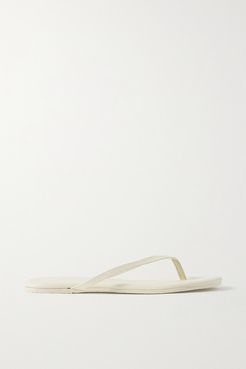Lily Leather Flip Flops - Ivory
