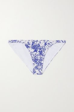 Mykela Printed Bikini Briefs - Blue