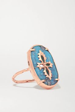 Sunday 9-karat Rose Gold Turquoise Ring