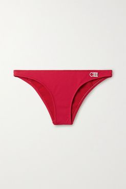 The Rachel Ribbed Bikini Briefs - Red