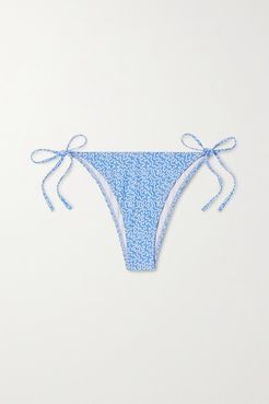 Chanzy Printed Bikini Briefs - Blue