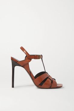 Tribute Woven Leather Sandals - Tan