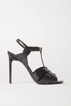 Tribute Woven Leather Sandals - Black