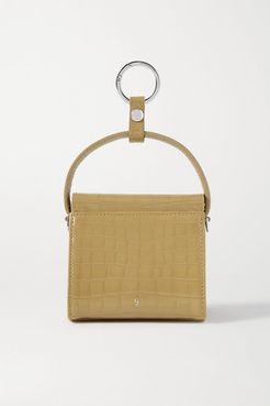 Play Mini Croc-effect Leather Tote - Sand