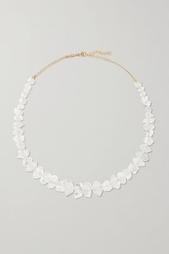 14-karat Gold Quartz Necklace