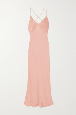 Florence Satin Dress - Pink