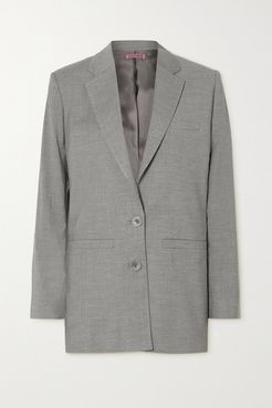 Saba Cutout Wool-blend Blazer - Gray