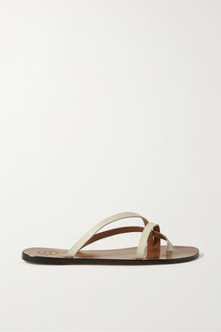 Anise Leather Sandals - Ivory